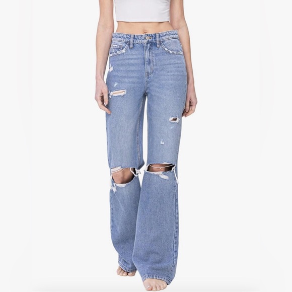 Flying Monkey Denim - Flying Monkey Super High Rise 90’s Vintage Flare Jeans Size 26
